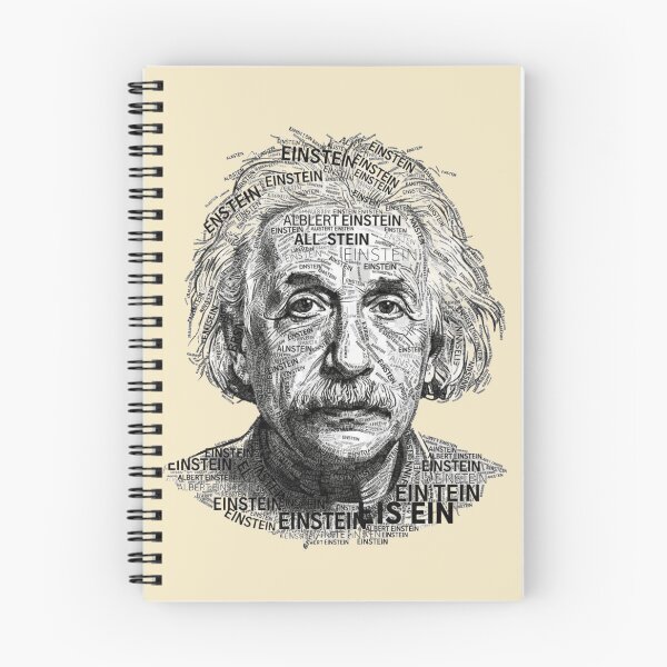 Item preview, Albert Einstein – Typographic Portrait designed and sold by TheWonkyEaselCo.