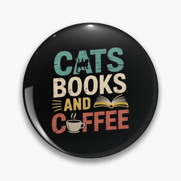 Item preview, Cats books and coffee Cafe Coffee Drinker  designed and sold by RsFilsingerArt.