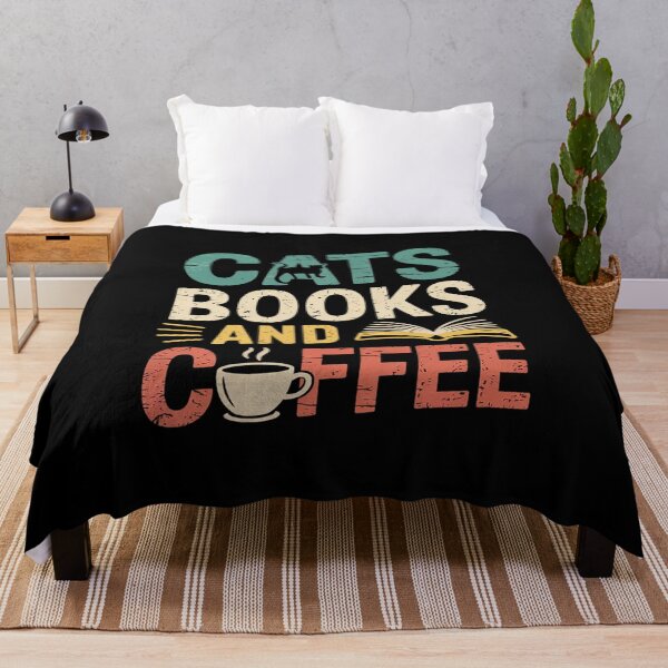 Item preview, Cats books and coffee Cafe Coffee Drinker  designed and sold by RsFilsingerArt.