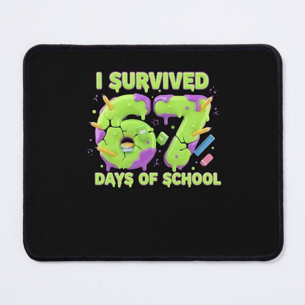 Item preview, Funny 67 Days of School Slime Monster Vibes designed and sold by Intomindfood.