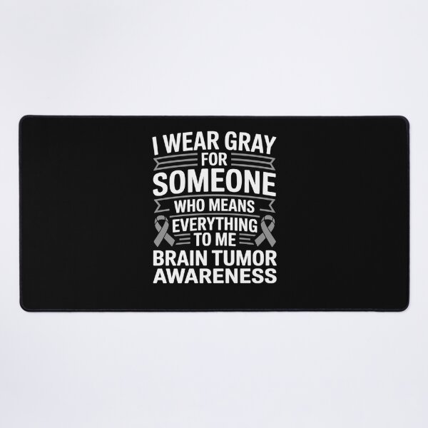 Item preview, Gray Awareness Ribbon - Gift for Brain Cancer Patients  designed and sold by KonopikaaArt.