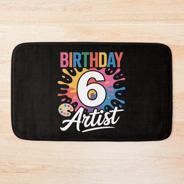 Item preview, 6 Year Old Birthday Art Painting Party 6th Bday Artist designed and sold by BotboutiquePre.