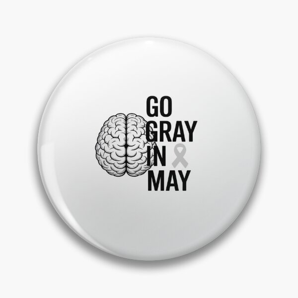 Item preview, Glioblastoma Awareness Ribbon Brain Tumor Go Gray In May  designed and sold by KonopikaaArt.