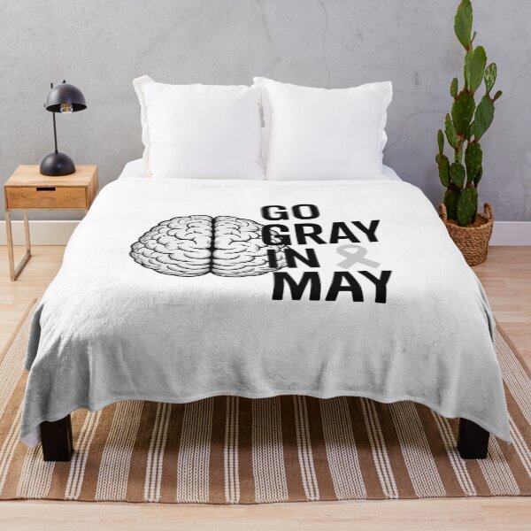 Item preview, Glioblastoma Awareness Ribbon Brain Tumor Go Gray In May designed and sold by KonopikaaArt.