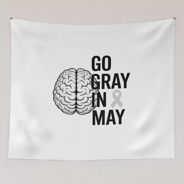 Item preview, Glioblastoma Awareness Ribbon Brain Tumor Go Gray In May  designed and sold by KonopikaaArt.