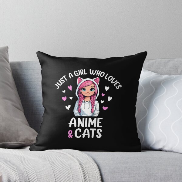 Item preview, Just A Girl Who Loves Anime Cats designed and sold by keatnybolho.