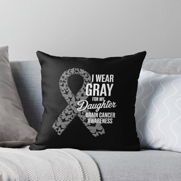 Item preview, I wear Gray for my Daughter - Brain Cancer Awareness  designed and sold by KonopikaaArt.