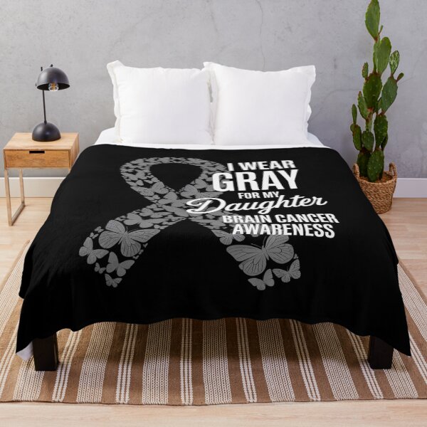 Item preview, I wear Gray for my Daughter - Brain Cancer Awareness designed and sold by KonopikaaArt.