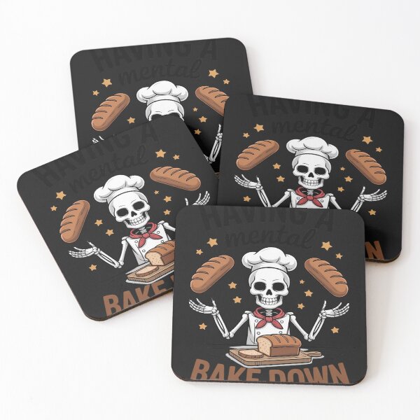Item preview, Having A Mental Bake Down Skeleton Mental Health Meme designed and sold by BlueCreator-inc.