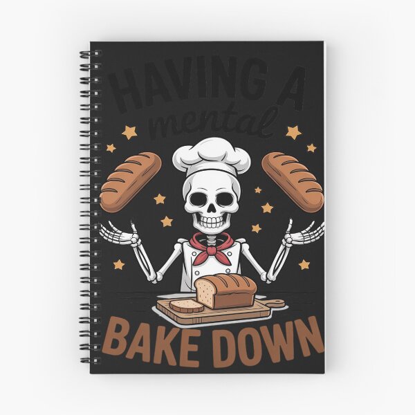 Item preview, Having A Mental Bake Down Skeleton Mental Health Meme designed and sold by BlueCreator-inc.