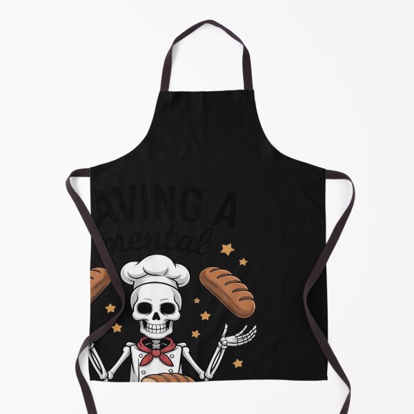 Item preview, Having A Mental Bake Down Skeleton Mental Health Meme designed and sold by BlueCreator-inc.