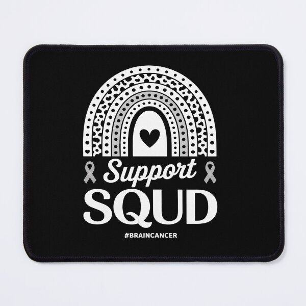 Item preview, Support Squad Brain Cancer Awareness Rainbow Gray Ribbon  designed and sold by KonopikaaArt.