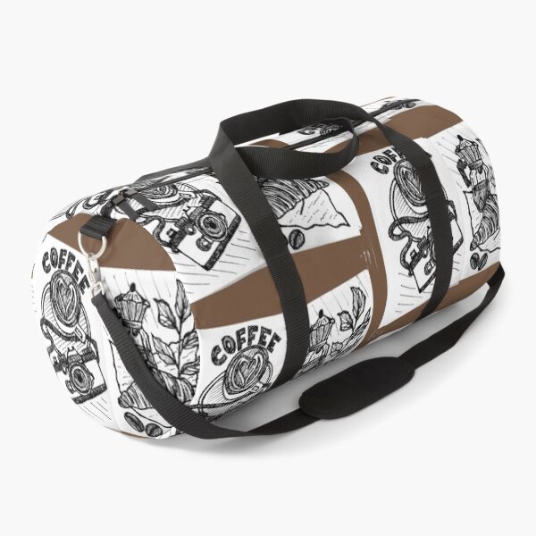 Item preview, Coffee Lover Sketch Art – Aesthetic Café Illustration with Camera & Croissant designed and sold by ArtisanBagel.