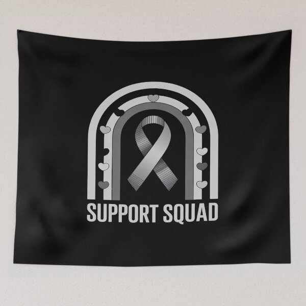 Item preview, Support Squad Brain Cancer Brain Tumor Awareness Rainbow designed and sold by KonopikaaArt.