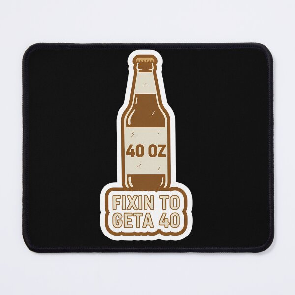 Item preview, Fixin To Geta 40 - Funny Retro Beer Bottle Sticker designed and sold by DaveyBoyFlips.