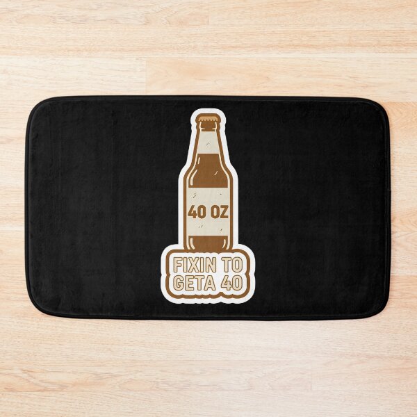 Item preview, Fixin To Geta 40 - Funny Retro Beer Bottle Sticker designed and sold by DaveyBoyFlips.