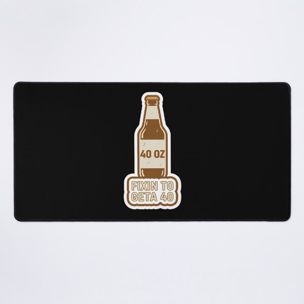 Item preview, Fixin To Geta 40 - Funny Retro Beer Bottle Sticker designed and sold by DaveyBoyFlips.