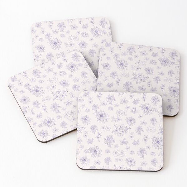 Item preview, Abstract Purple Flower Pattern designed and sold by CelestialEmber.