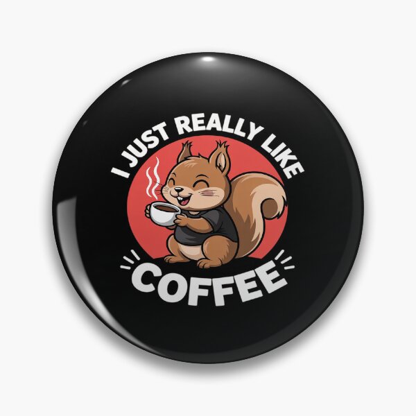 Artikelvorschau, Niedliches Eichhörnchen, ich mag Kaffee einfach sehr, Kawaii-Ästhetik entworfen und verkauft von RsFilsingerArt.