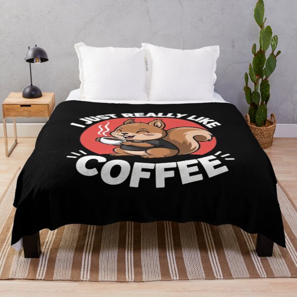 Item preview, Cute Squirrel I Just Really Like Coffee Kawaii Aesthetic designed and sold by RsFilsingerArt.