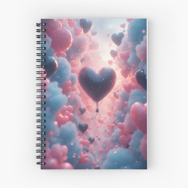 Item preview, Romantic hearts float in the cloudy sky designed and sold by Mianku | Für das Leben.