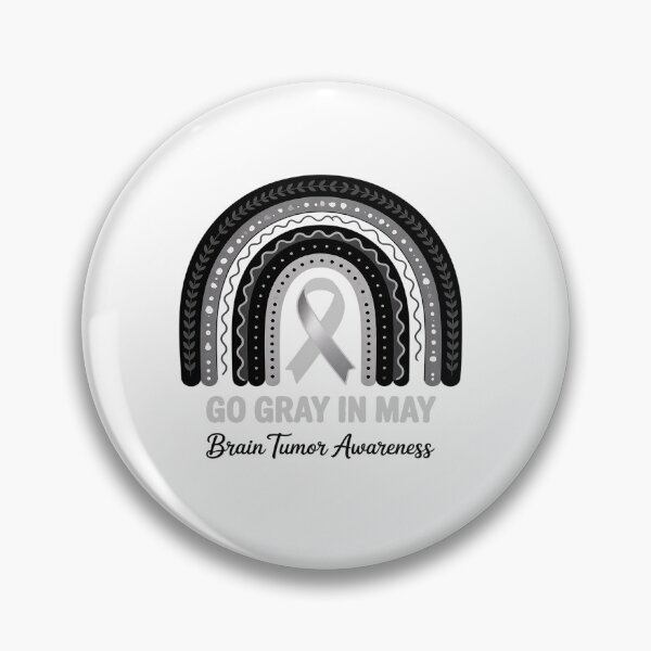 Item preview, Go Gray In May Shirt Rainbow Brain Cancer Tumor Awareness  designed and sold by KonopikaaArt.