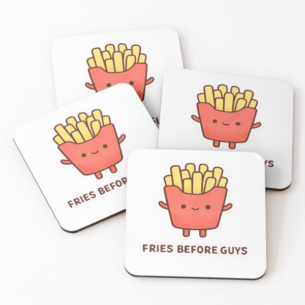 Item preview, Fries Before Guys Cute Food Art designed and sold by Mastermind-Art.