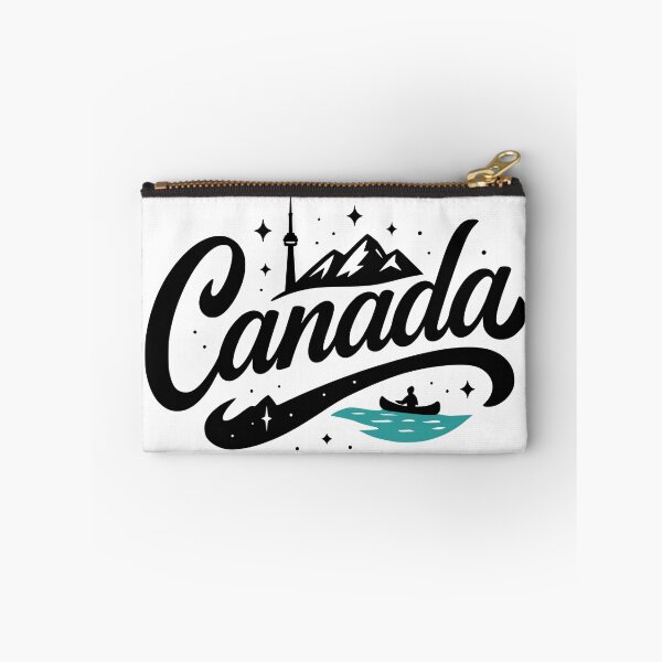 Item preview, Canada Adventure Typography Design | Mountain Canoe Travel Illustration designed and sold by Imaginationbeyond.