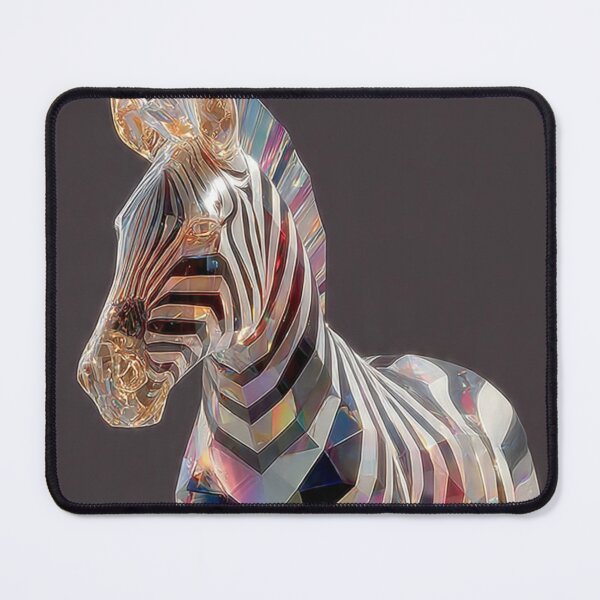 Item preview, Geometric Crystal Zebra Abstract designed and sold by ChinzorigBAY.