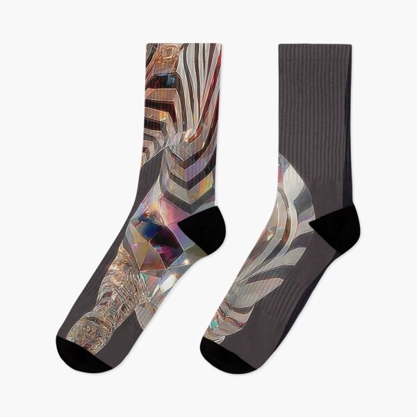 Item preview, Geometric Crystal Zebra Abstract designed and sold by ChinzorigBAY.
