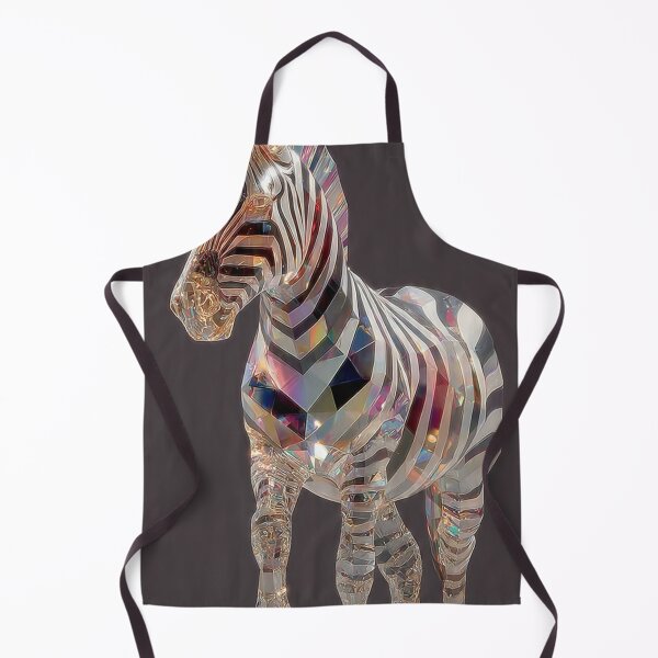 Item preview, Geometric Crystal Zebra Abstract designed and sold by ChinzorigBAY.