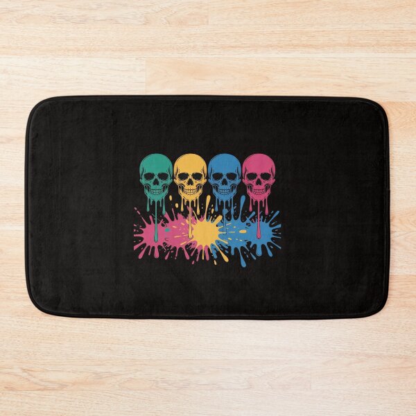 Item preview, Paint Drip Neon Melting Evil Skull Face designed and sold by silladive.