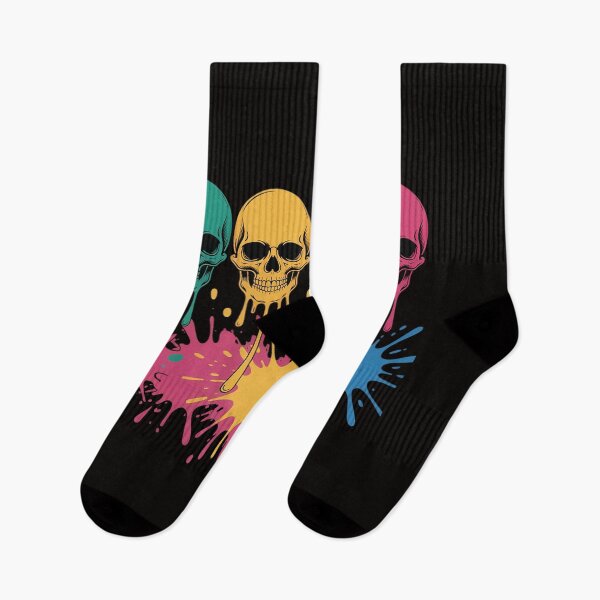 Item preview, Paint Drip Neon Melting Evil Skull Face designed and sold by silladive.