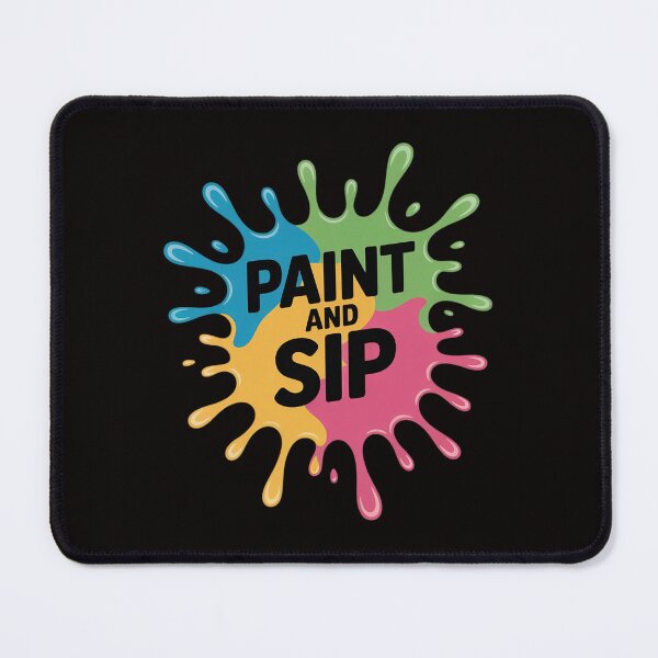 Item preview, Paint And Sip Party Art Wine Drinking Rainbow Paint designed and sold by silladive.