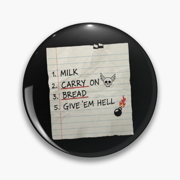 Item preview, Emo To-Do List - Carry On & Give 'em Hell designed and sold by MotivaChic.