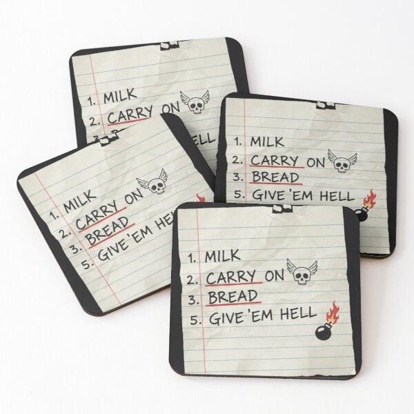 Item preview, Emo To-Do List - Carry On & Give 'em Hell designed and sold by MotivaChic.