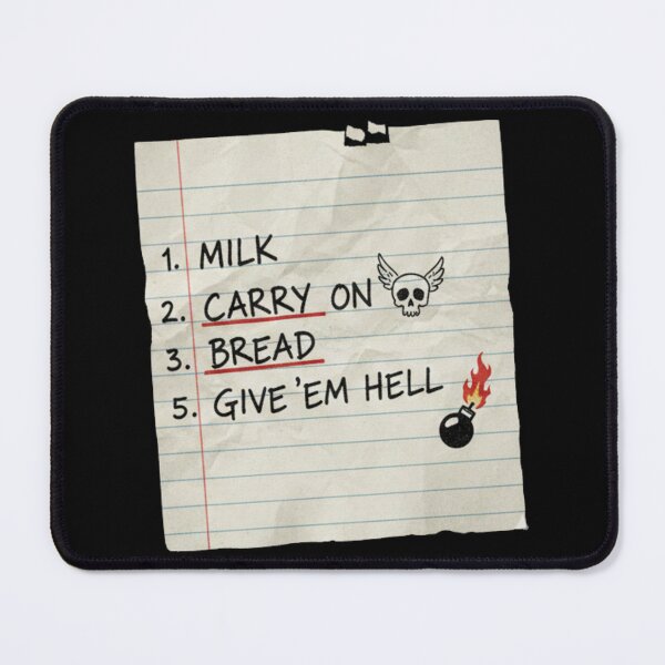 Item preview, Emo To-Do List - Carry On & Give 'em Hell designed and sold by MotivaChic.