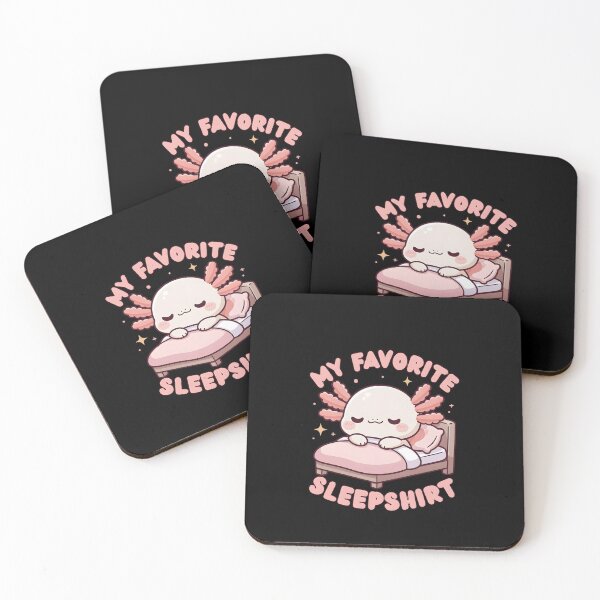 Item preview, Sleepy Axolotl in Bed My Favorite Sleepshirt designed and sold by dudelinart.