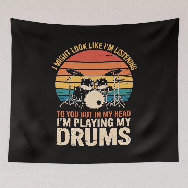 Item preview, In My Head Im Playing Drums designed and sold by silladive.