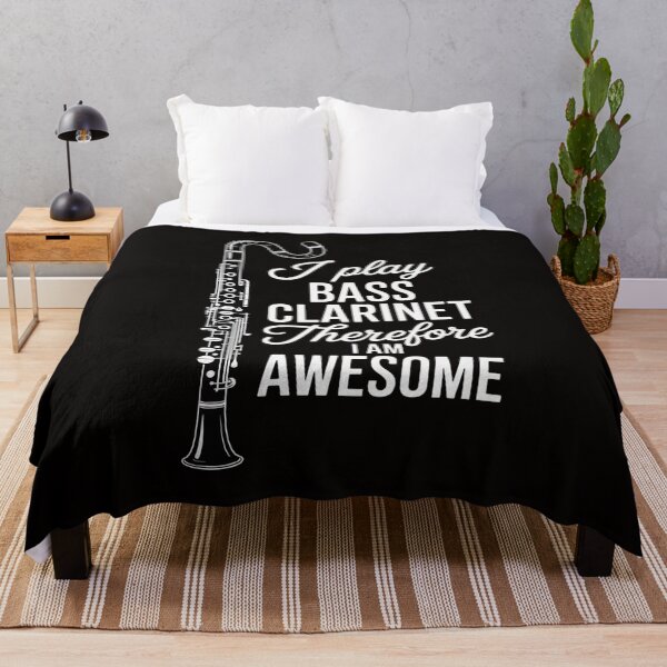 Item preview, I Play Bass Clarinet Therefore I Am Awesome - Clarinetist designed and sold by silladive.
