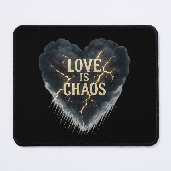 Item preview, Love Is Chaos - Heart-Shaped Storm Cloud Design designed and sold by MKreative Studio.