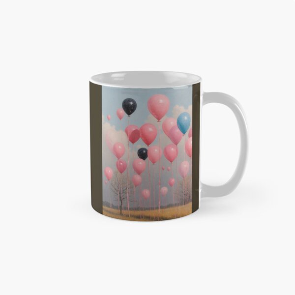 Item preview, Floating balloons over a gentle landscape designed and sold by Mianku | Für das Leben.