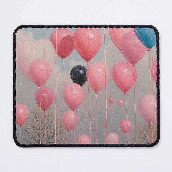 Item preview, Floating balloons over a gentle landscape designed and sold by Mianku | Für das Leben.