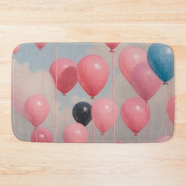 Item preview, Floating balloons over a gentle landscape designed and sold by Mianku | Für das Leben.