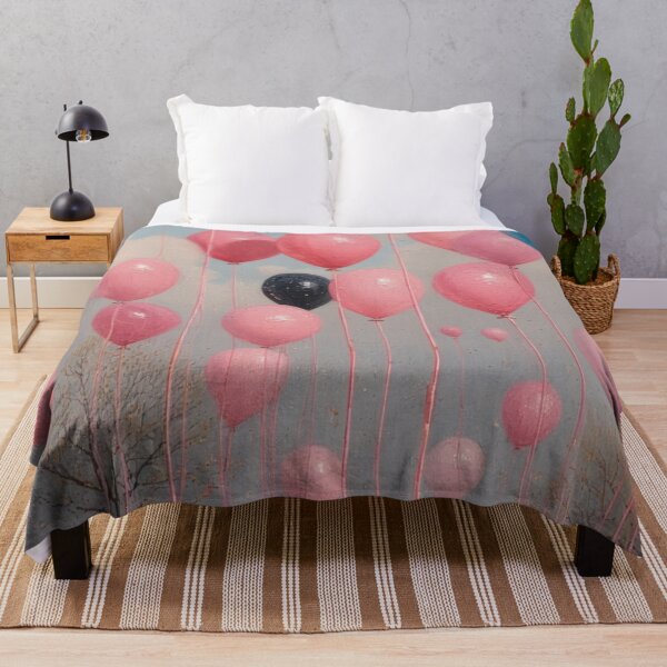 Item preview, Floating balloons over a gentle landscape designed and sold by Mianku | Für das Leben.