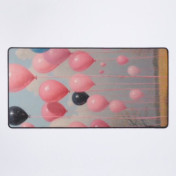 Item preview, Floating balloons over a gentle landscape designed and sold by Mianku | Für das Leben.