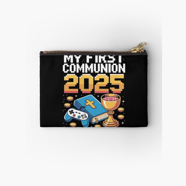 Item preview, Kids My First Communion 2025 Boys Girls Gamer Pixel Faith designed and sold by HORIZBoutique.