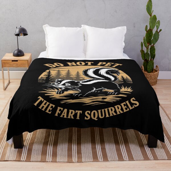 Item preview, Do Not Pet The Fart Squirrels Funny Skunk designed and sold by RsFilsingerArt.