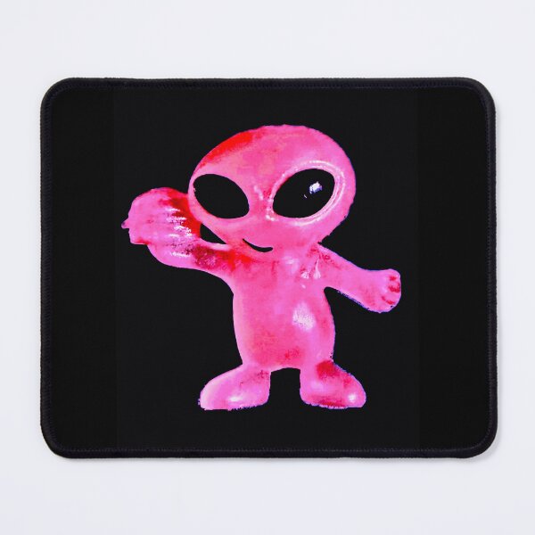 Item preview, Bubble Gum Pink Alien with Hamburger by ElitebyElise designed and sold by ElitebyElise.