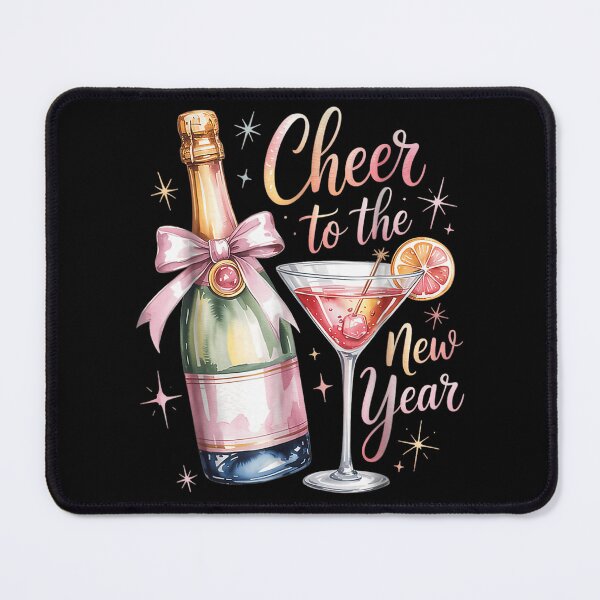 Item preview, Cheer To The New Year Champagne Celebration Illustration designed and sold by Capisedo.